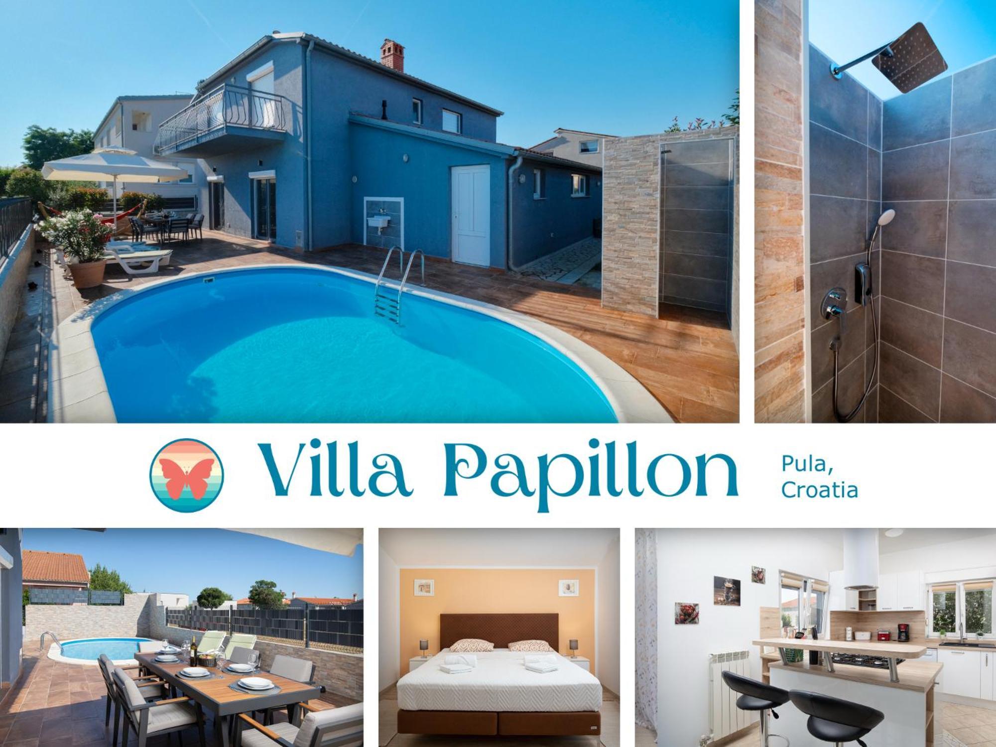 Villa Papillon - Top Ausgestattete Ferienoase Pula Exterior foto